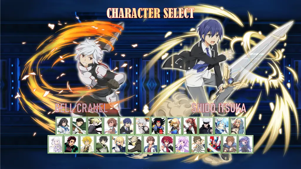 Karakter anime dalam pertempuran sengit Karakter anime yang sedang bertarung