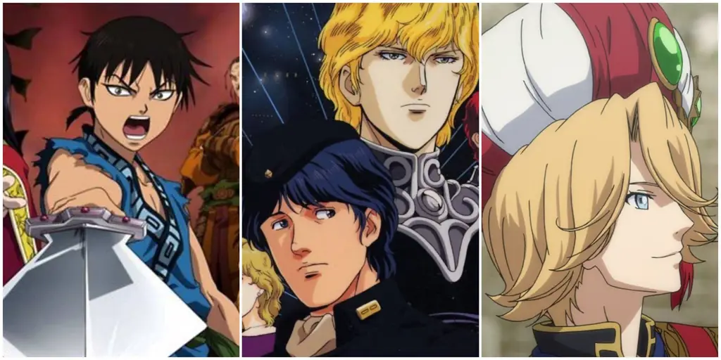 Karakter-karakter anime yang beraksi dalam pertempuran Berbagai karakter anime dalam adegan perang