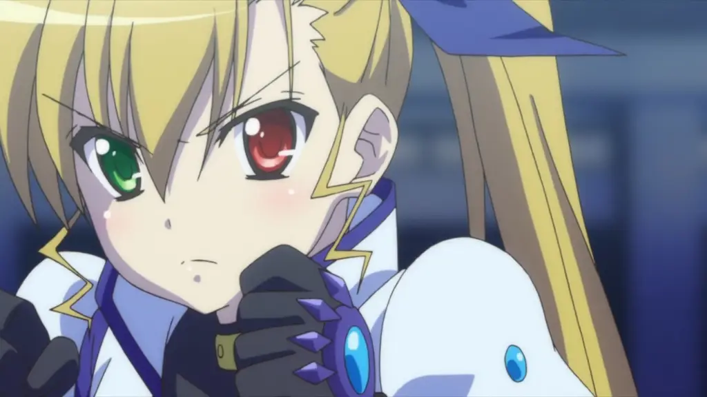 Adegan Pertarungan Vivid Strike Adegan pertarungan karakter Vivid Strike dengan gaya dinamis dan penuh aksi.