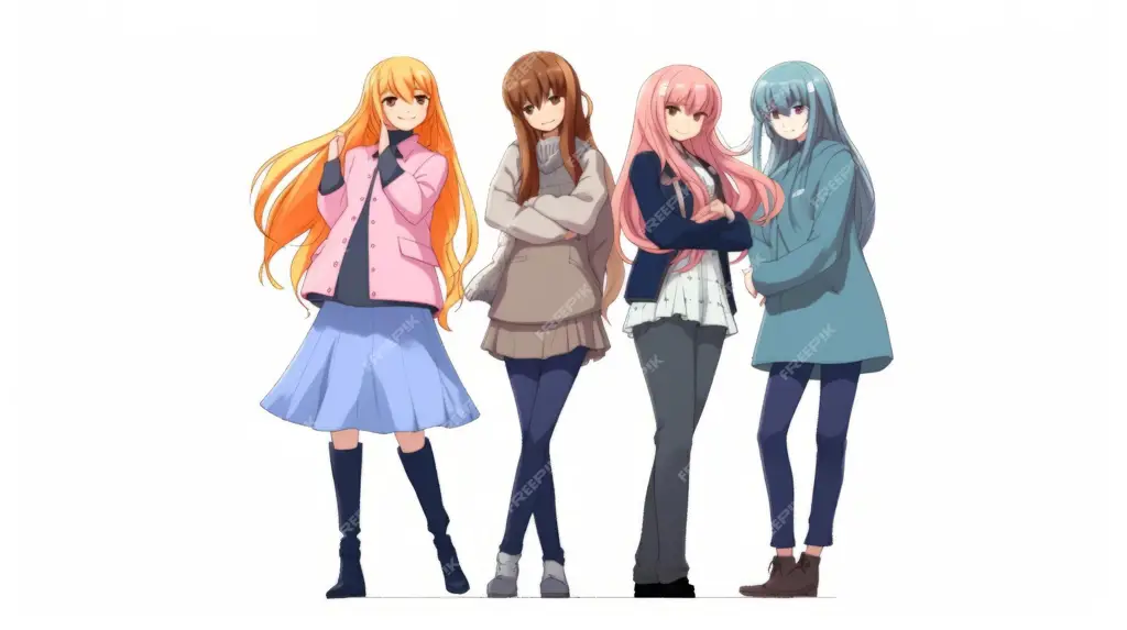 Kehidupan Kaori yang berubah setelah menjadi menarik Gambar Kaori dengan lima pria yang mengejarnya