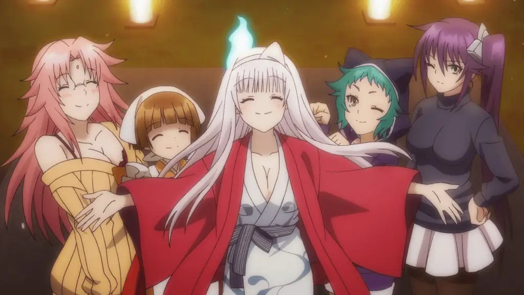 Poster resmi anime Yuuna and the Haunted Hot Spring Poster anime Yuuna and the Haunted Hot Spring