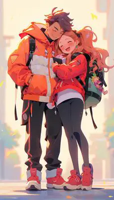 Menikmati Wotakoi bersama pasangan Pasangan menonton anime bersama