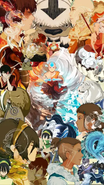 Gaya animasi khas Avatar yang memikat Gambar yang menampilkan gaya animasi Avatar: The Last Airbender