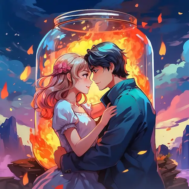 Pasangan Anime Romantis Gambar pasangan karakter anime romantis
