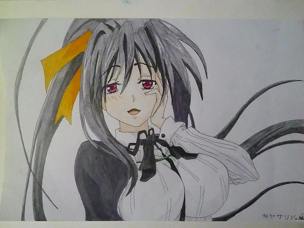 Ilustrasi Akeno Himejima Gambar ilustrasi Akeno Himejima dari Highschool DxD