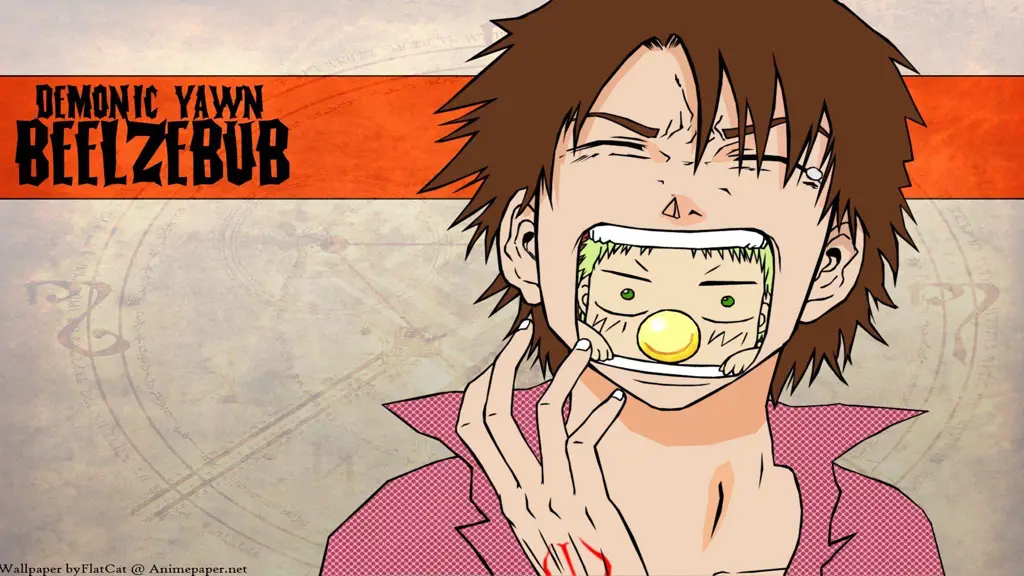 Poster Resmi Anime Beelzebub Poster anime Beelzebub