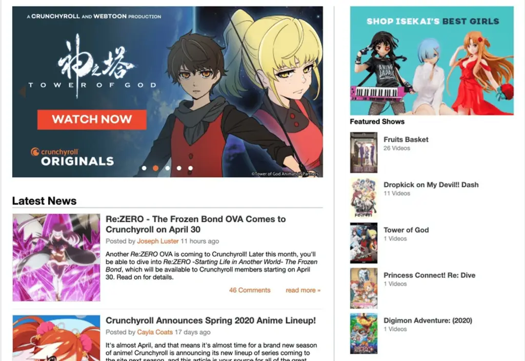 Situs streaming anime yang legal Tempat menonton anime secara legal