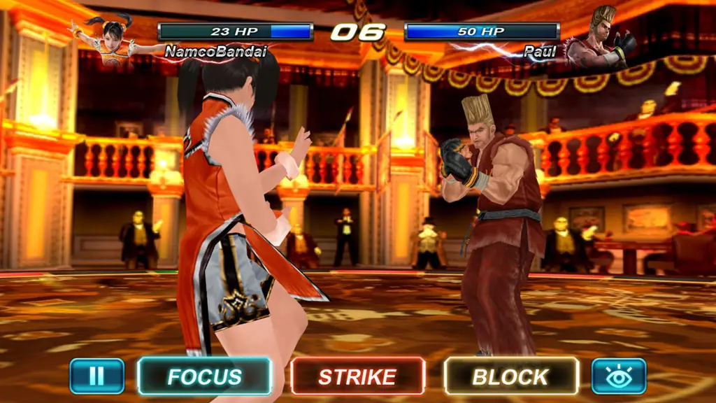 Pertarungan sengit di turnamen King of Iron Fist Adegan turnamen Tekken yang menegangkan