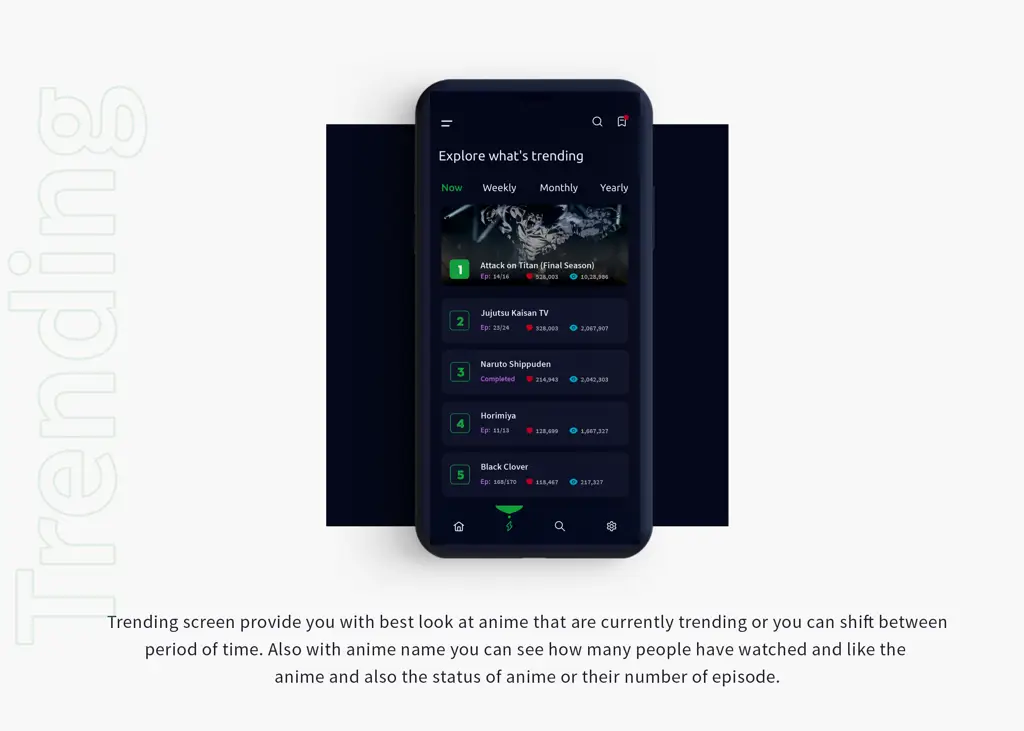 Temukan aplikasi streaming anime yang mudah digunakan dan nyaman Antarmuka aplikasi streaming anime