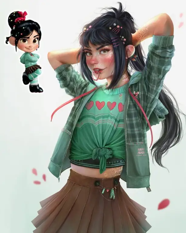 Ilustrasi karakter anime dewasa Ilustrasi karakter anime dewasa