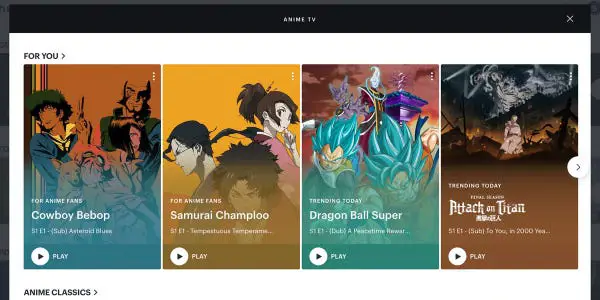 Tabel Perbandingan Layanan Streaming Anime Perbandingan berbagai layanan streaming anime