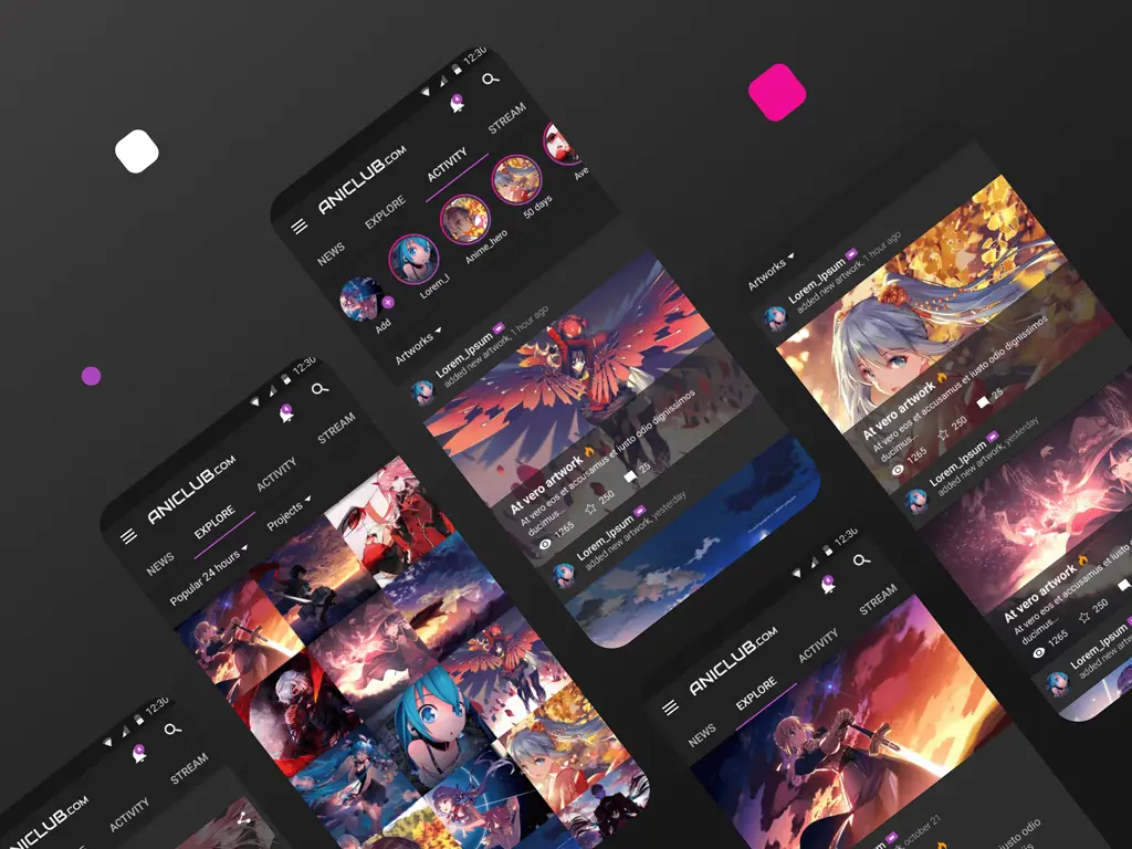 Contoh antarmuka situs streaming anime yang aman Antarmuka platform streaming anime