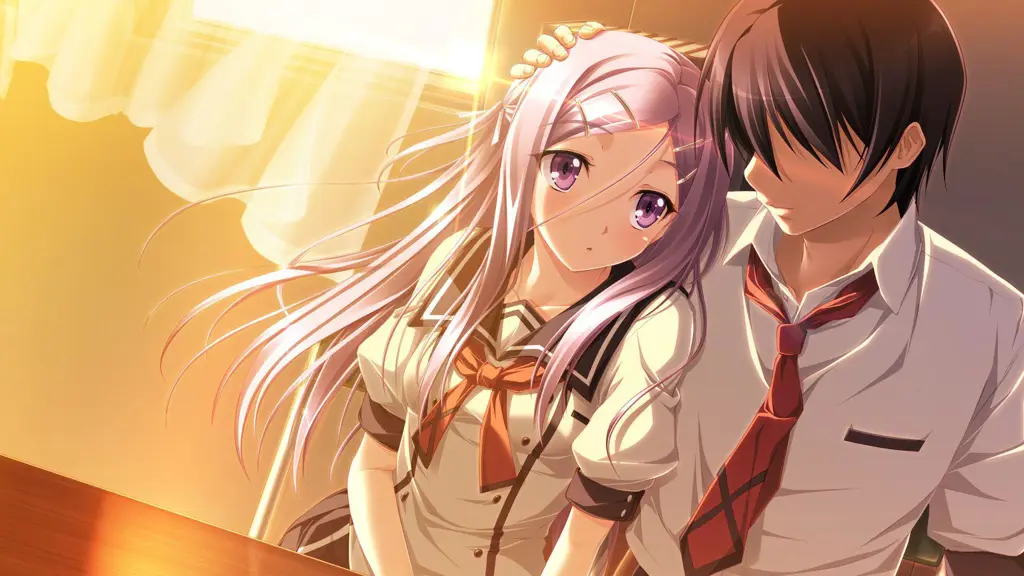 Pasangan anime yang sedang jatuh cinta Pasangan anime yang lucu dan romantis