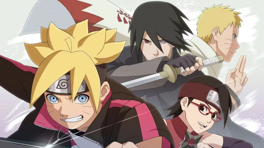 Menikmati episode Boruto terbaru Gambar seseorang menonton anime Boruto
