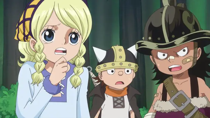 Menikmati One Piece bersama kru Topi Jerami Gambar Luffy dan kru Topi Jerami menonton anime bersama