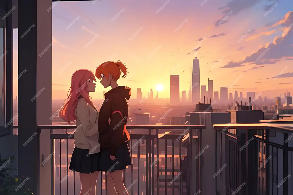 Adegan Romantis Kuzu no Honkai Gambar adegan romantis dalam anime Kuzu no Honkai