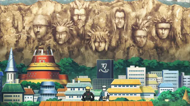 Pemandangan di Dunia Boruto Gambar pemandangan alam dalam anime Boruto